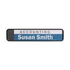 Advantus Do-It-Yourself Wall/Cubicle Sign, 5/8"H x 9 1/2"W x 1 7/8"D