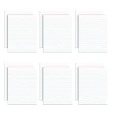 Ampad Glue Top Pads, Wide/Legal Rule, 50 White 8.5 x 11 Sheets, Dozen