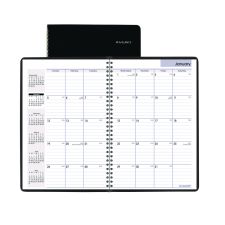 AT-A-GLANCE DayMinder Monthly Planner, Ruled Blocks, 12 x 8, Black Cover, 14-Month: Dec 2025 to Jan 2027