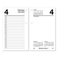 AT-A-GLANCE Desk Calendar Recycled Refill, 3.5 x 6, White Sheets, 12-Month (Jan to Dec): 2026