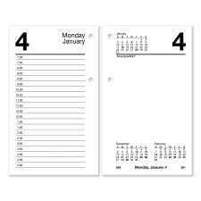 AT-A-GLANCE Desk Calendar Refill with Tabs, 3.5 x 6, White Sheets, 12-Month (Jan to Dec): 2026