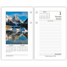 At-A-Glance Photographic Loose-Leaf Desk Calendar Refill