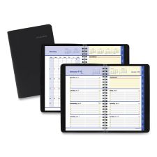 AT-A-GLANCE QuickNotes Weekly Block Format Appointment Book, 8.5 x 5.5, Black Cover, 12-Month (Jan to Dec): 2026