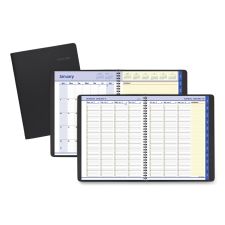 AT-A-GLANCE QuickNotes Weekly Vertical-Column Format Appointment Book, 11 x 8.25, Black Cover, 12-Month (Jan to Dec): 2026