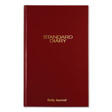 AT-A-GLANCE Standard Diary Daily Journal, 2026 Edition, Wide/Legal Rule, Red Cover, (210) 12 x 7.75 Sheets