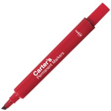 Avery Carter's Permanent Markers, Chisel Tip, Large Desk-Style Size, Red
