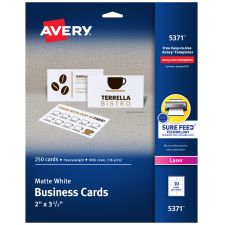 Avery Microperforated Business Cards with Sure Feed(R) Technology