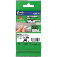Brother TZ-SE4 Black-On-White Security Tape, 0.75" x 26.2'