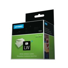 DYMO LabelWriter Address Labels, 1.12 x 3.5, White, 260 Labels/Roll, 2 Rolls/Pack