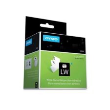 DYMO Name Badge Insert Labels, 2.43" x 4.18", White, 250 Labels/Box