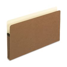 Pendaflex Standard Expanding File Pockets, 3.5" Expansion, Legal Size, Redrope, 25/Box