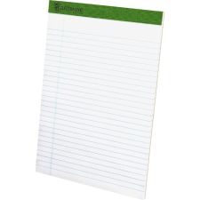 TOPS Perforated Legal Writing Pads, 8 1/2" x 11 3/4", 50 Sheets, 100% Recycled, Pack Of 12