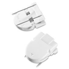 Advantus Panel Wall Clips, White, Pack Of 4