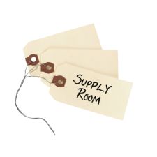 Avery Manila "G" Shipping Tags - 3.75" Length x 1.87" Width - Rectangular - Wire Fastener - 1000 / Box - Manila