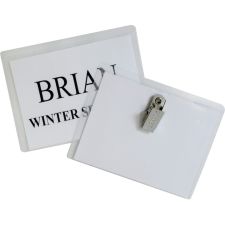 C-Line Sealed Clip Style Badge Holder Kit, Top Loading, 3" x 4"