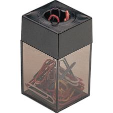 OIC Magnetic Clip Dispenser, Small, 100 Clip Capacity, Black/Smoke