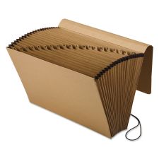 Pendaflex Kraft Indexed Expanding File, 21 Sections, Elastic Cord Closure, 1/21-Cut Tabs, Legal Size, Brown