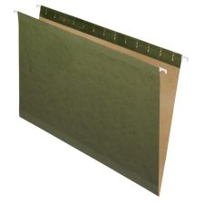Pendaflex Premium Reinforced Hanging File Folders, Legal Size, Standard Green, Pack Of 25 Folders