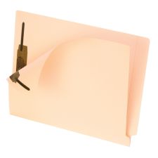 Pendaflex Smart Shield End-Tab Fastener Folders, Letter Size, Manila, Pack Of 50 Folders