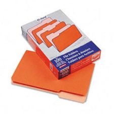 Pendaflex Two-Tone Color File Folders, Legal Size, Orange, Box Of 100