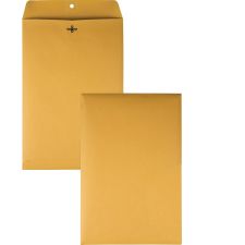 Quality Park 10 x 15 Clasp Envelopes with Deeply Gummed Flaps - Clasp - #98 - 10" Width x 15" Length - 28 lb - Gummed - Kraft - 100 / Box - Kraft