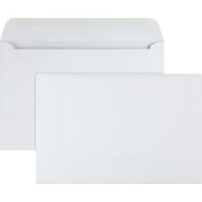 Quality Park Booklet Envelopes, 6" x 9", Moisture Seal, White, Box Of 100
