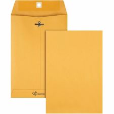 Quality Park Clasp Envelope Clasp (6 1/2" x 9 1/2"), 28 lb,Gummed Kraft, Box Of 100