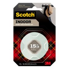 Scotch Foam Mounting Tape, 1" x 50", White