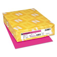 Astrobrights Color Cardstock, 65 lb Cover Weight, 8.5 x 11, Fireball Fuchsia, 250/Pack