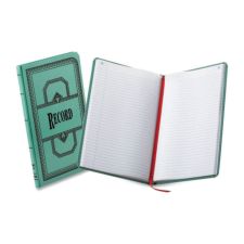 Boorum & Pease Canvas Account Book, Record, 16 Lb., 12 1/8" x 7 1/2", 300 Pages, Blue