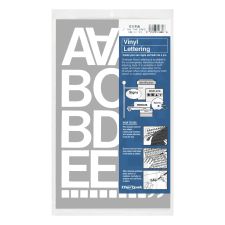 Chartpak Pickett Vinyl Letters And Numbers, 2", White