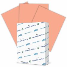 Hammermill Super-Premium Color Copy Paper, 1 Ream, Salmon, Letter (8.5" x 11"), 500 Sheets Per Ream, 20 Lb, 30% Recycled