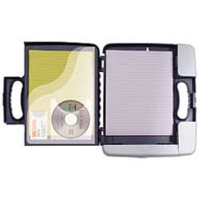 OIC Form Holder Storage Clipboard Case, 11 3/4" x 14 1/2" x 1 1/2", Gray