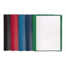 Oxford Clear-Front Report Covers, 8 1/2" x 11",Assorted, Pack Of 25