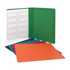 Oxford Panel & Border Report Covers, 8 1/2" x 11", Assorted Colors, Pack Of 25