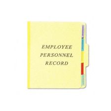 Pendaflex Tabbed Personnel Folder, 2" Expansion, 8-1/2" x 11", 60% Recycled, Yellow