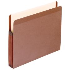 Pendaflex Tyvek Premium Reinforced File Pocket, 3 1/2" Expansion, 9 1/2" x 11 3/4", Dark Brown, Box Of 10 File Pocket