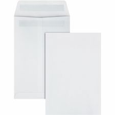 Quality Park #28 Redi-Seal Catalog Envelopes, Self-Sealing, White, Box Of 100