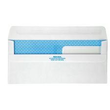 Quality Park #9 Redi-Seal Double-Window Security Envelopes, Left Windows (Top/Bottom), Self-Seal, White, Box Of 500