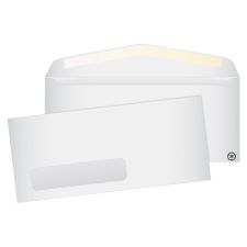Quality Park Address-Window Envelope, Lower Left, #10, Commercial Flap, Gummed Closure, 4.13 x 9.5, White, 500/Box