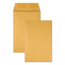 Quality Park Catalog Envelope, 28 lb Bond Weight Kraft, #1 3/4, Square Flap, Gummed Closure, 6.5 x 9.5, Brown Kraft, 500/Box