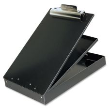 Saunders Cruiser Mate Aluminum Storage Clipboard, 1.5" Clip Capacity, Holds 8.5 x 11 Sheets, Black