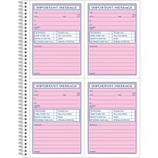 TOPS Important Spiral Message Book - TOP4005