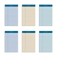 TOPS Prism  Color Writing Pads, 5" x 8", 100% Recycled, Legal Ruled, 50 Sheets Per Pad, Assorted Colors, Pack Of 6 Pads
