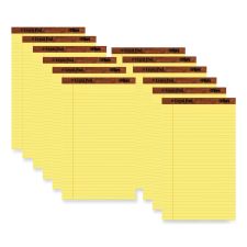 TOPS The Legal Pad Plus Ruled Perforated Pads, 40 pt. Back, Wide/Legal Rule, 50 Canary-Yellow 8.5 x 14 Sheets, Dozen