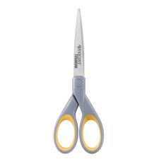 Westcott Titanium Bonded Scissors, 7", Straight, Gray/Yellow