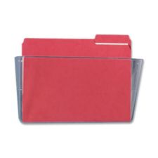 Deflecto Single Compartment Letter Size Stackable Wall File, Clear