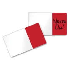 Redi-Tag Easy-To-Read Self-Stick Index Tabs, 0.43" Wide, Red, 50/Pack