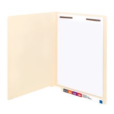 Smead End-Tab Folders With Fastener, 8 1/2" x 14", Legal, Manila, Box of 50