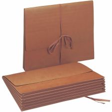 Smead Expanding Wallet With Flap, 5 1/4" Expansion, 9 1/2" x 11 3/4", 30% Recycled, Redrope